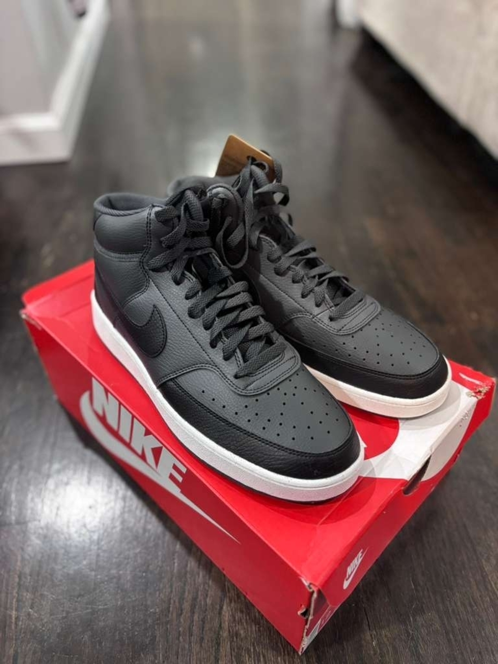 Nike Men’s High Top Sneakers in Dark Gray